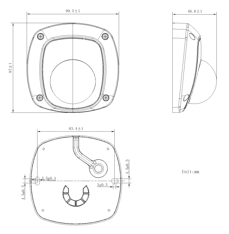 HikVision Internal 1080P 1/2.9”CMOS infrared dot matrix hemispherical analog camera - AE-VC211T-IRS(2.8mm)