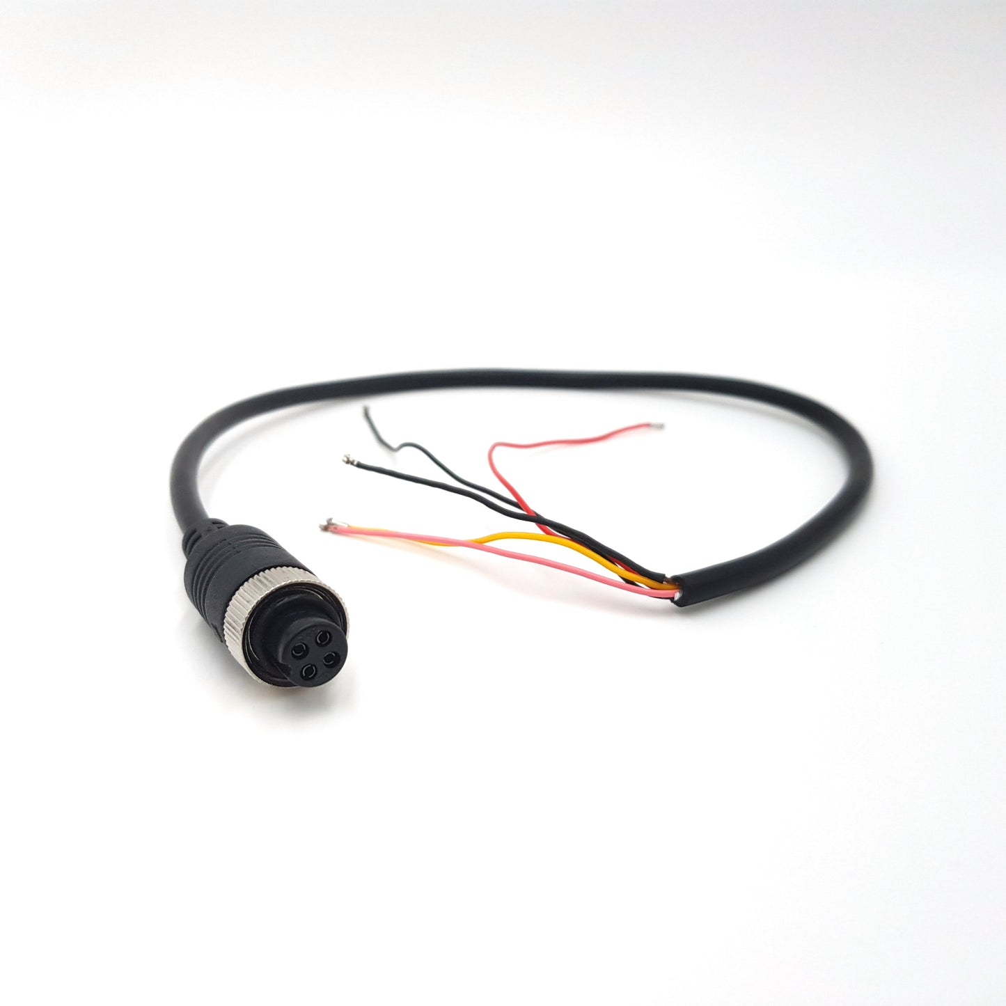 4 PIN Female to Bare End Cable 0.2 Metre mCCTV 12v mDVR cable pinout