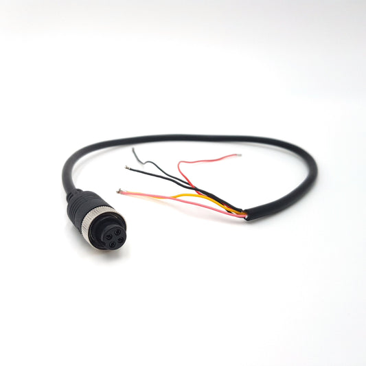 4 PIN Female to Bare End Cable 0.2 Metre mCCTV 12v mDVR cable pinout