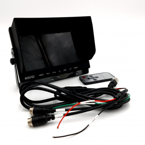 7" Digital Monitor, High Res Panel 12-24V 4PIN mCCTV 2ch input