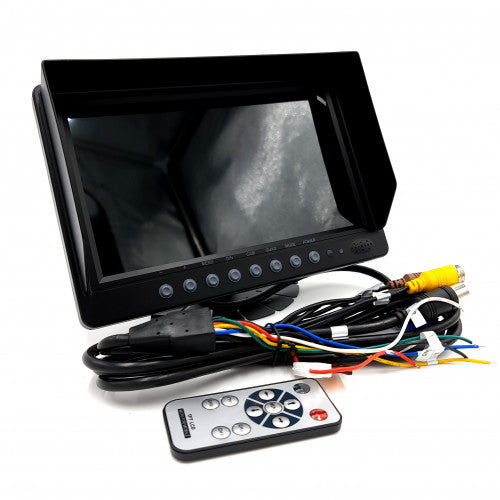 9" 4ch Colour Digital LCD Vehicle Monitor with Quad Display 12-24V mCCTV