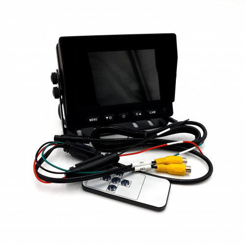 5" Digital LED Monitor, High Res Panel RCA 12-36V 16:9 mCCTV