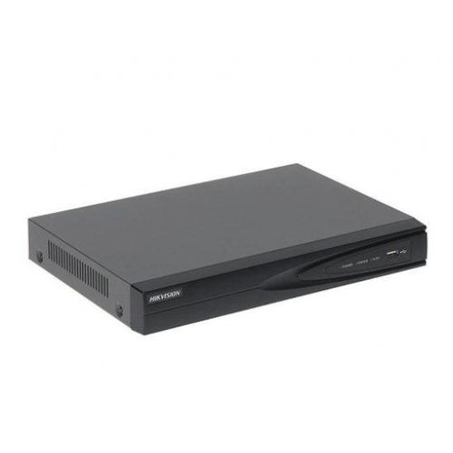 Hikvision 4 ch NVR, USB only, up to 8MP resolution recording, Max 4 IP Cameras, 4K HDMI and VGA, 4 port PoE Interfaces, 3 Year Warranty