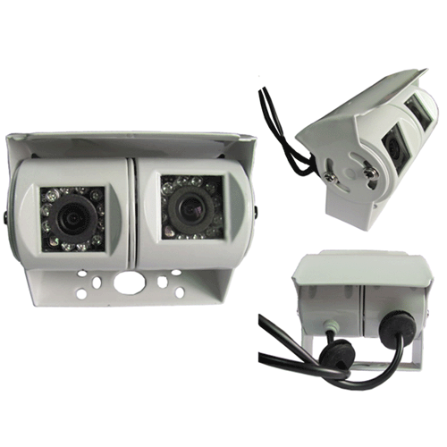 Twin Lens Rear View & Reversing Camera White