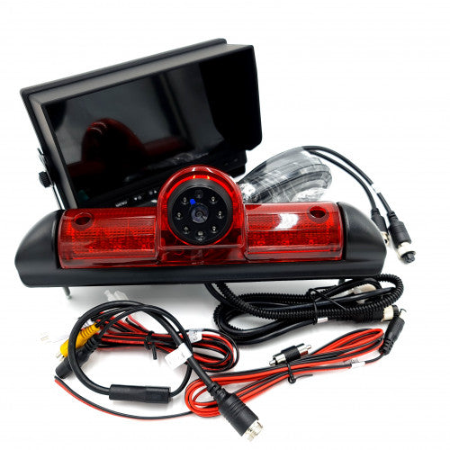 7" AHD 12v-24v Van brake light camera reversing kit for Fiat Ducato, Peugeot Boxer, Citroen Relay vans or Campervans