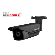 Hikvision 4MP Low-Light IR Fixed Bullet Network Black Camera, Powered By Darkfighter, 4mm lens