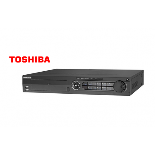 Hikvision 16ch Turbo HD DVRs, 16ch video & 4ch audio input, For 3MP channel 1-4 ONLY: 1080p@25fps