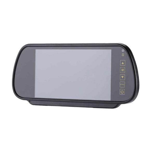 7" Vehicle LCD Mirror mount rear view monitor 12v 2ch mCCTV